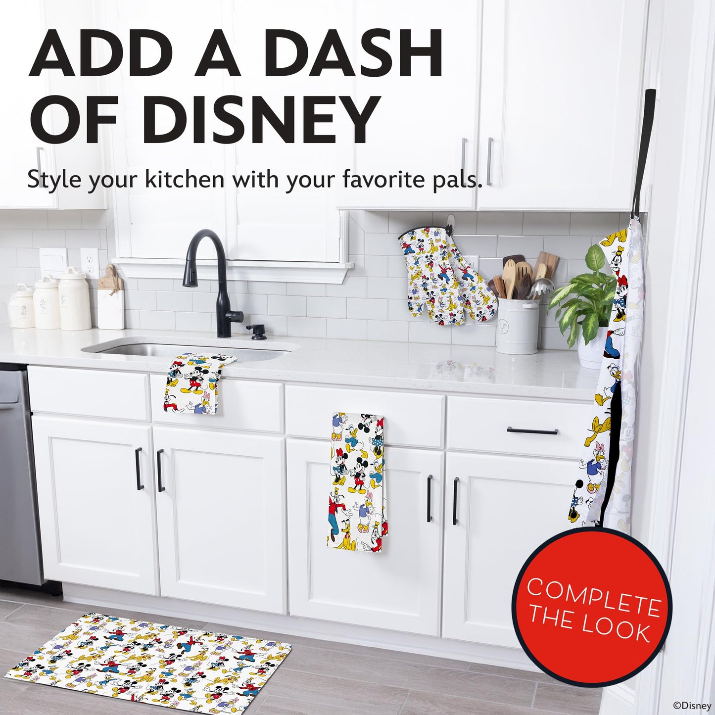 Disney Oven Mitts – Heat Resistant Silicone Grip, 2 Pack