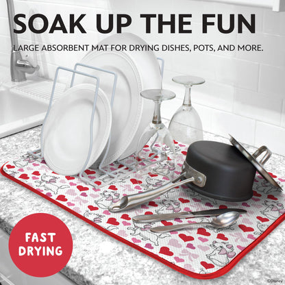 Disney Dish Drying Mats - Absorbent Counter Mat, 2 Pack