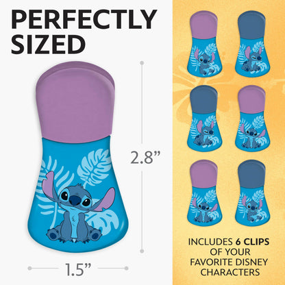 Disney Magnetic Bag Clips – 6 Pack for Pantry & Fridge