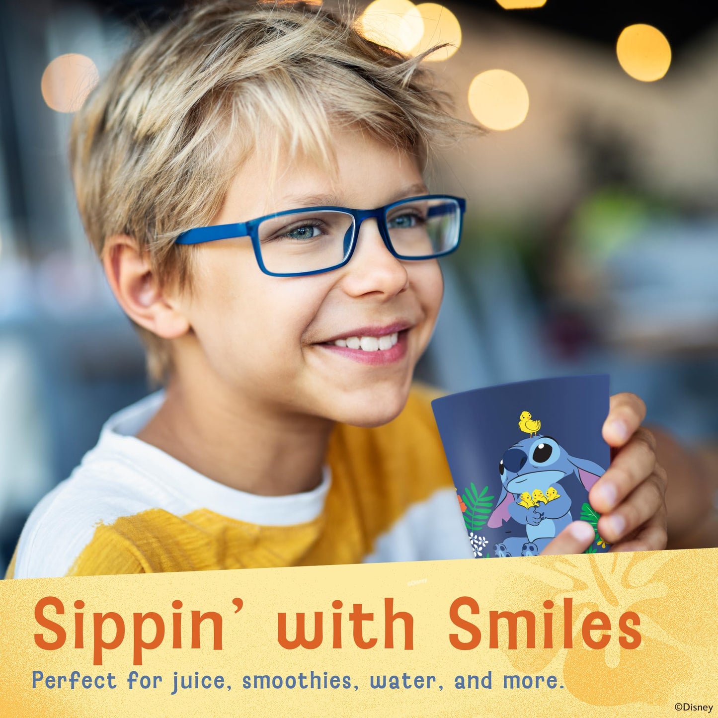 Disney Plastic Cups – 4 Pack 16 oz BPA-Free Stackable Tumblers