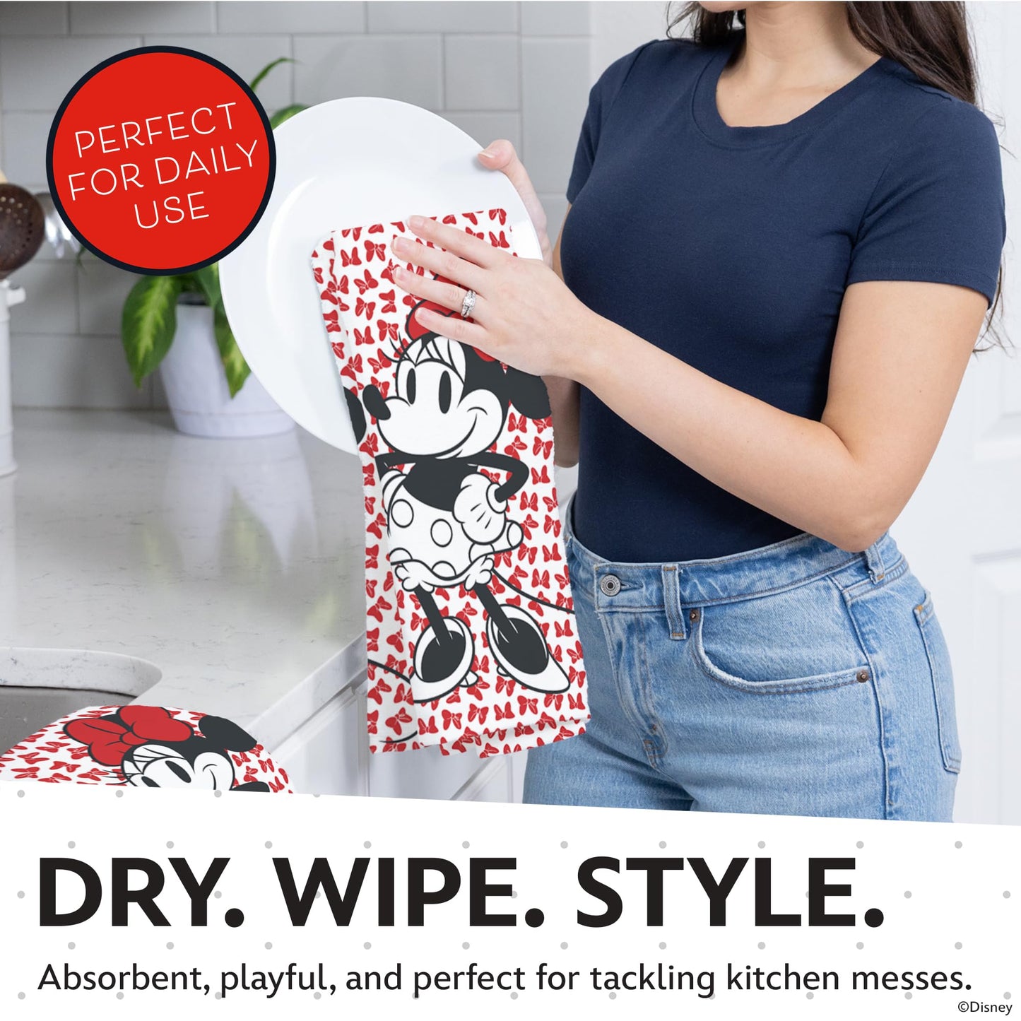 Disney Kitchen Towels & Mini Mitts Set - 4 Piece Bundle