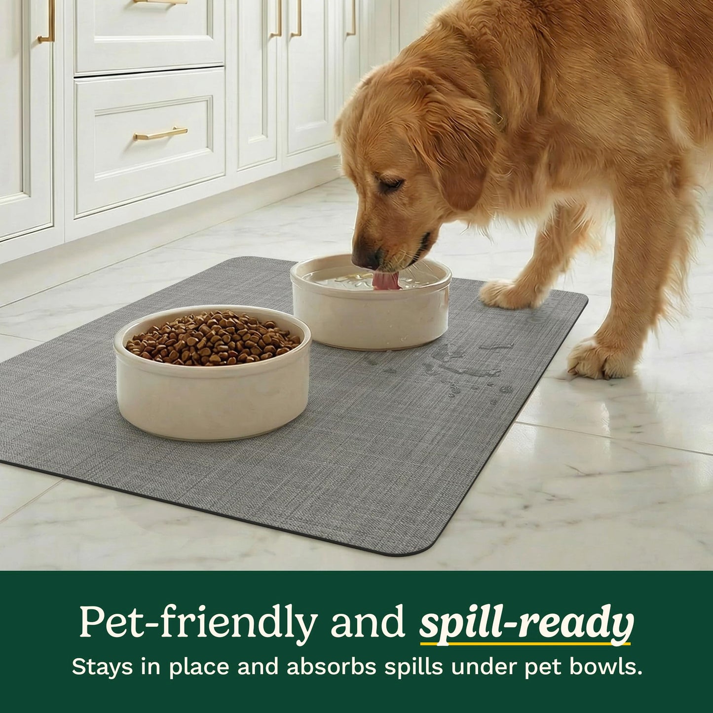 Cuisinart Coffee Bar Mat - Quick-Dry Absorbent, 2 Pack