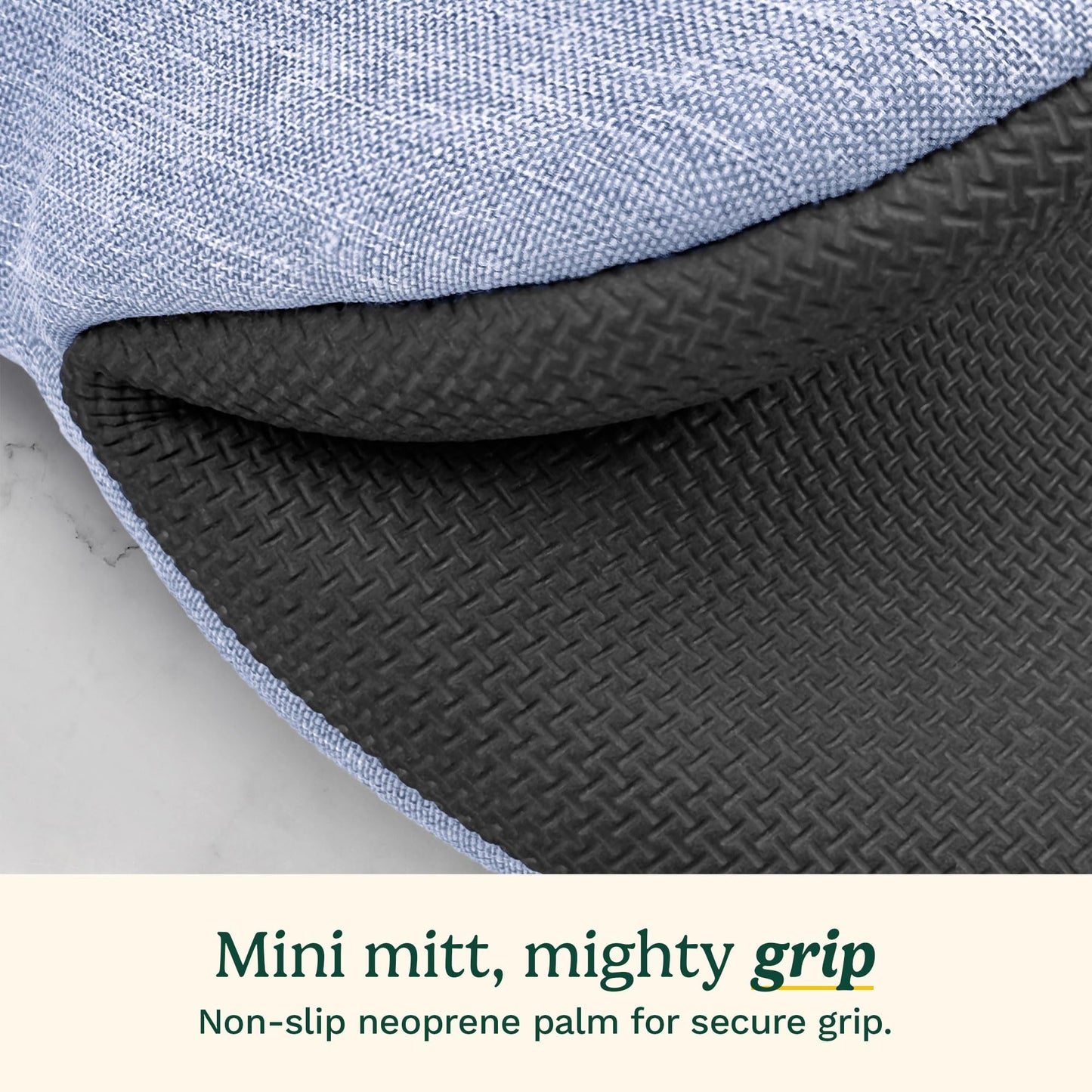 Cuisinart Chambray Mini Oven Mitts - Neoprene Grip, 2 Pack