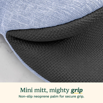 Cuisinart Chambray Mini Oven Mitts - Neoprene Grip, 2 Pack