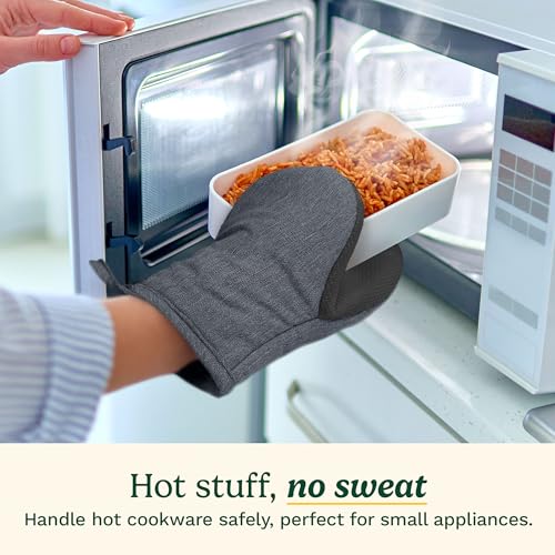 Cuisinart Chambray Mini Oven Mitts - Neoprene Grip, 2 Pack
