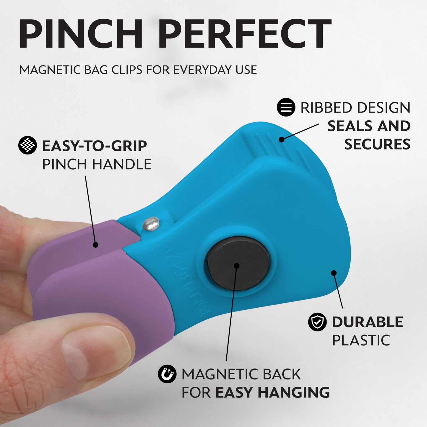 Disney Magnetic Bag Clips – 6 Pack for Pantry & Fridge