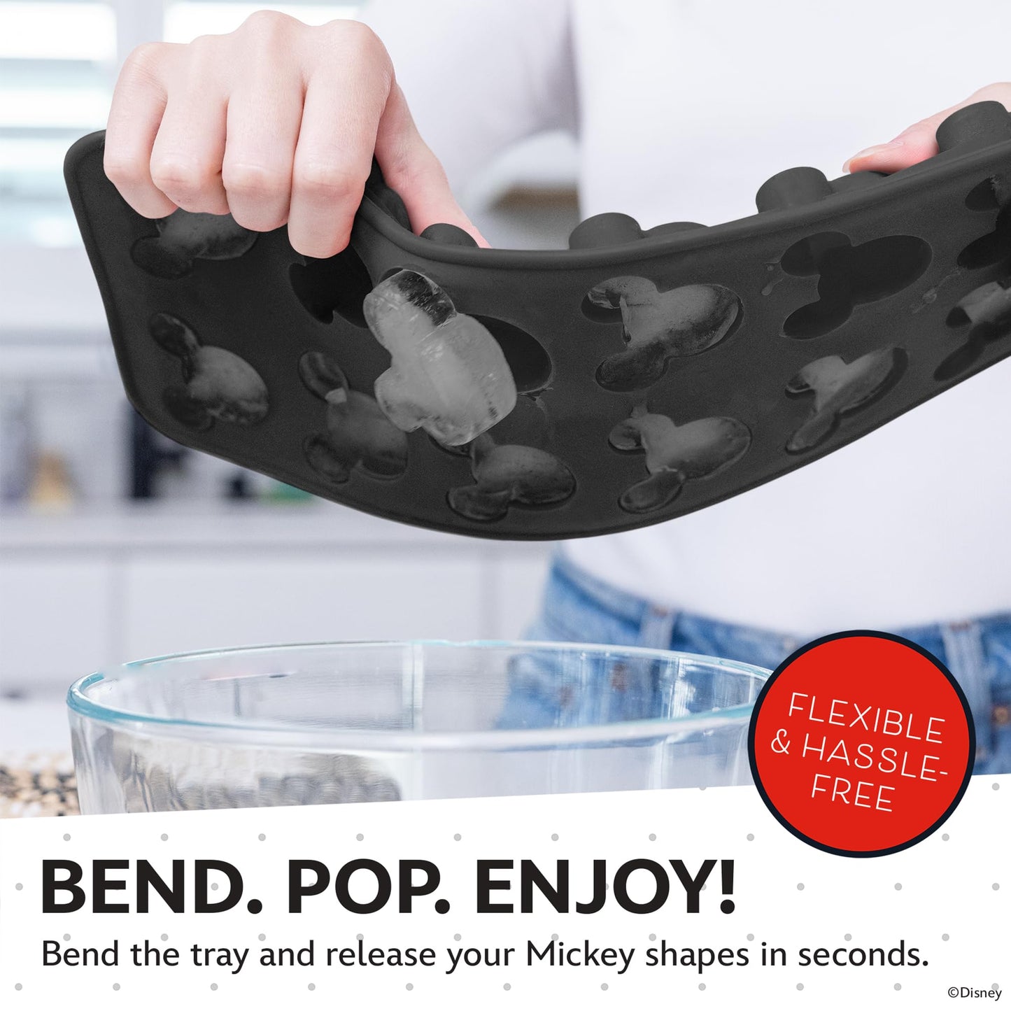 Disney  Ice Cube Trays - Flexible Silicone, 2 Pack