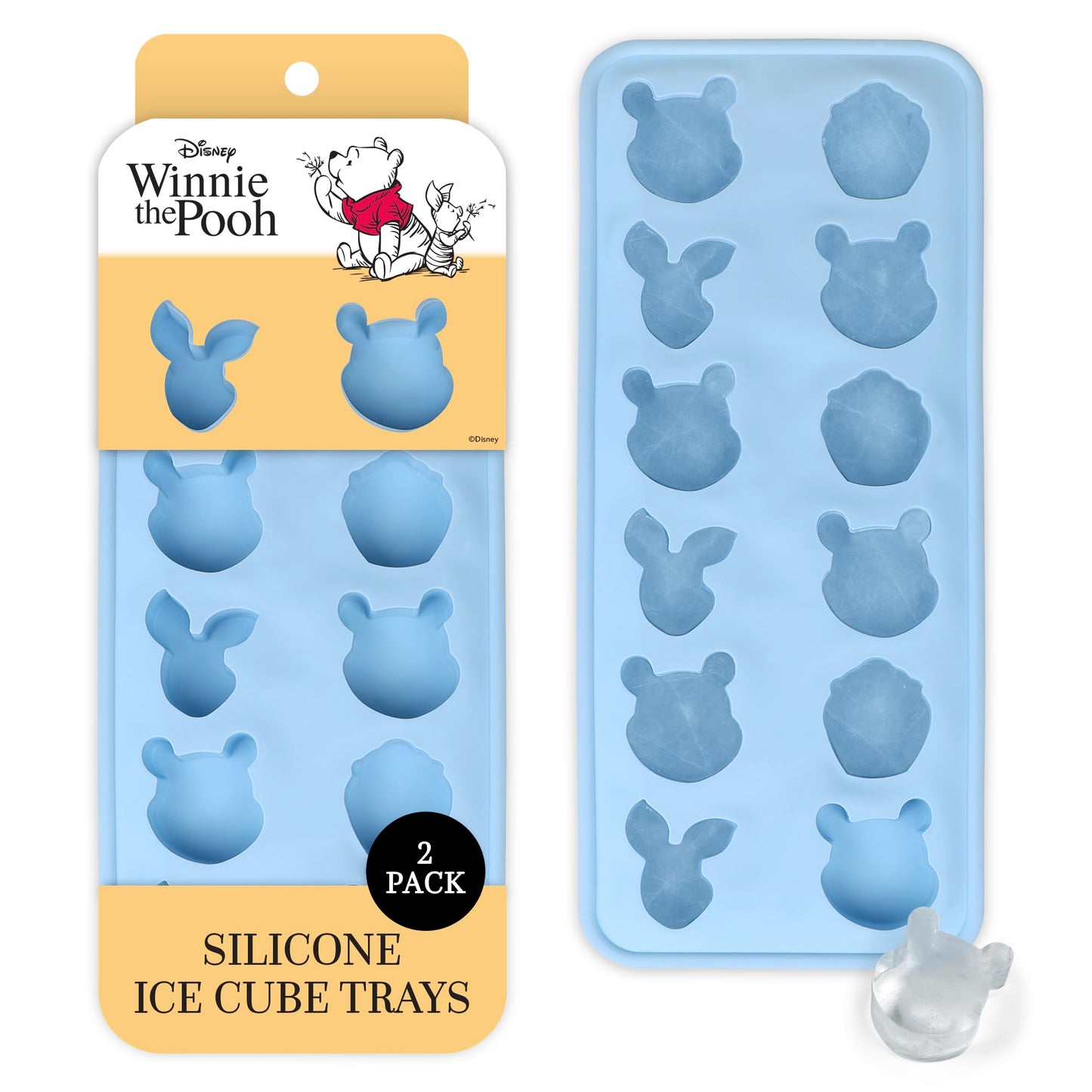 Disney  Ice Cube Trays - Flexible Silicone, 2 Pack