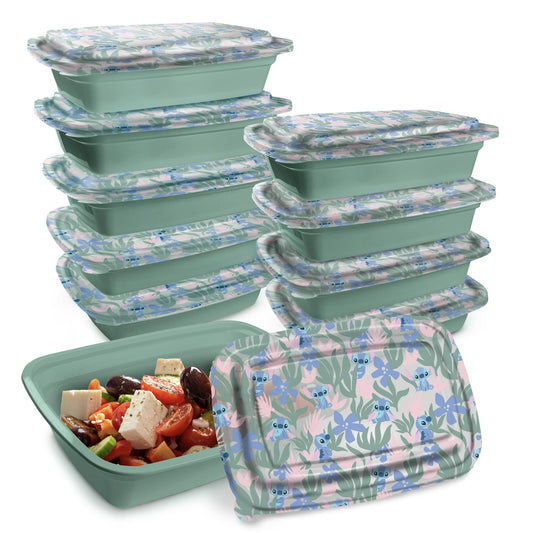 Disney Meal Prep Containers - 20 Piece Reusable Set with Lids