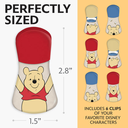 Disney Magnetic Bag Clips – 6 Pack for Pantry & Fridge