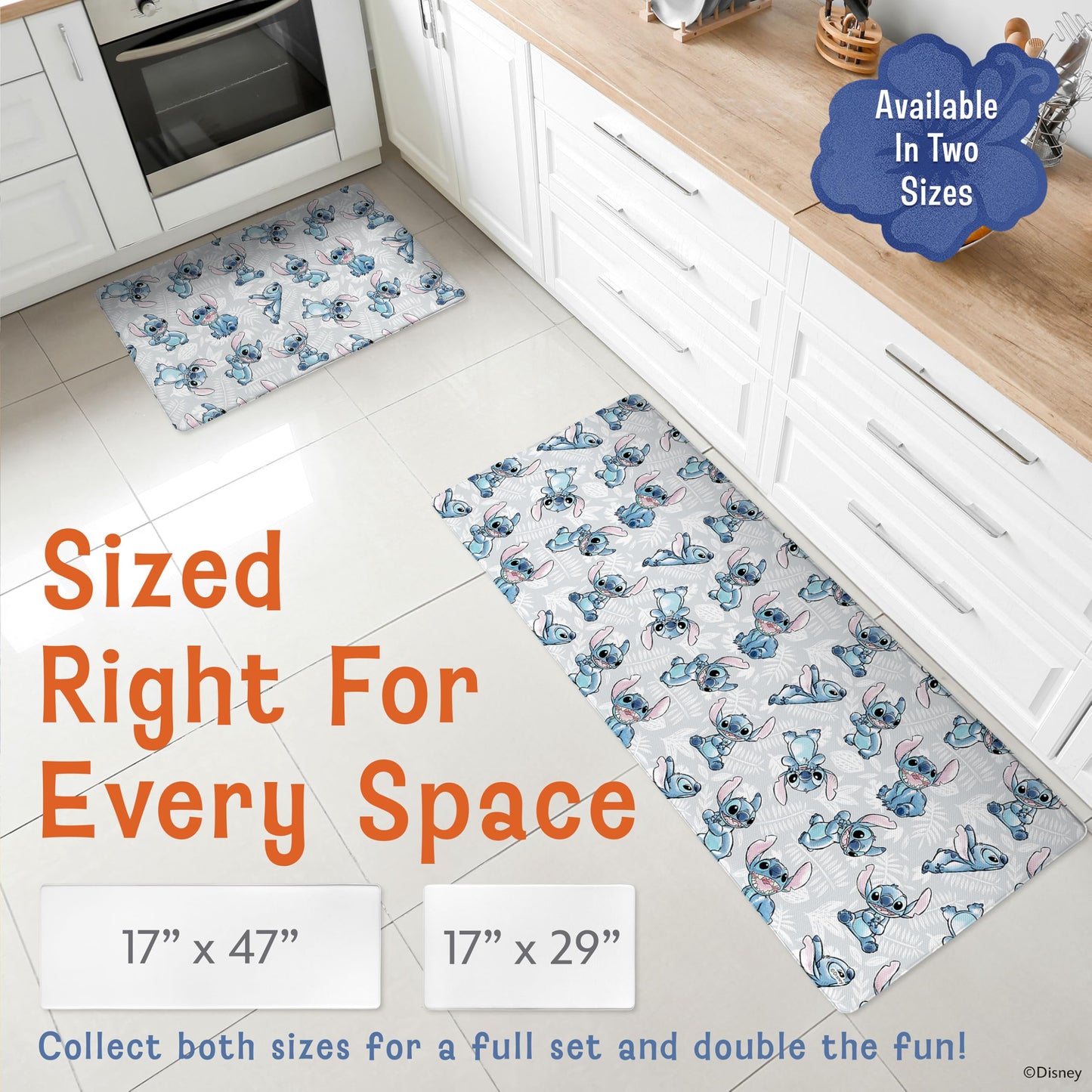 Disney Anti-Fatigue Kitchen Mat - Cushioned, Non-Slip