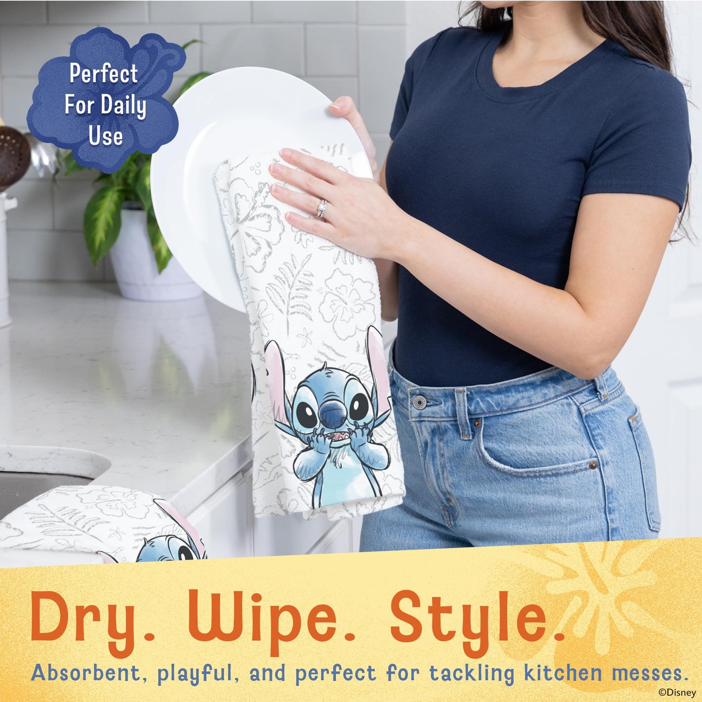 Disney Kitchen Towels & Mini Mitts Set - 4 Piece Bundle