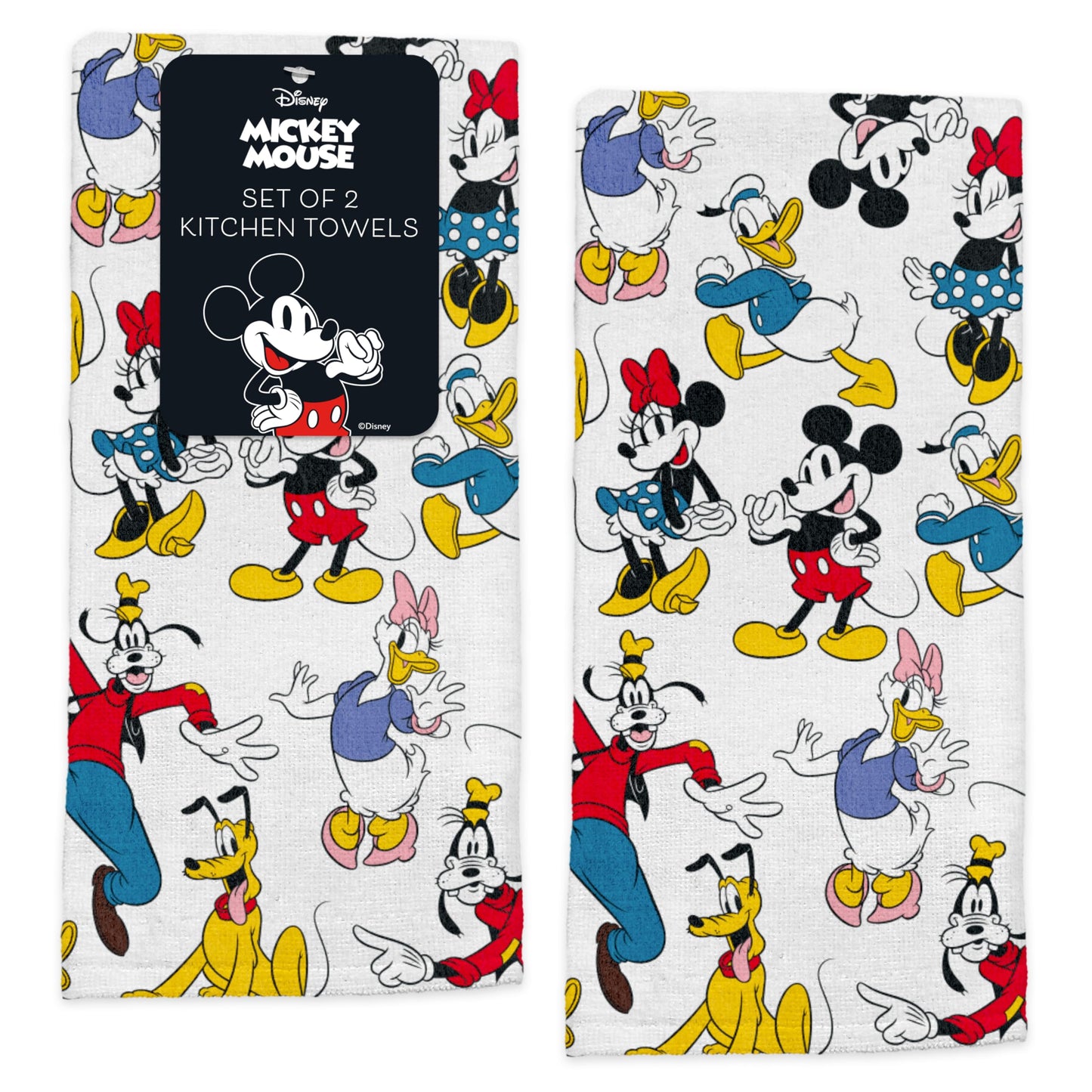 Disney Kitchen Towels - 100% Cotton, 2 Pack