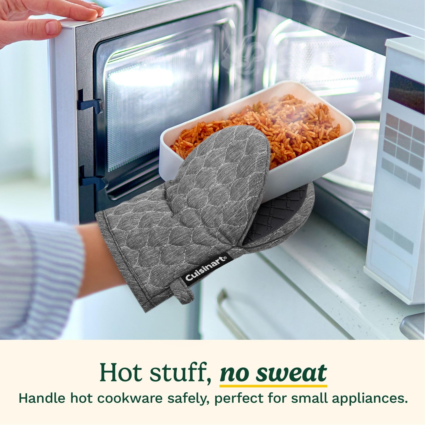 Cuisinart ShieldPro Mini Oven Mitts - Silicone Grip, 2 Pack