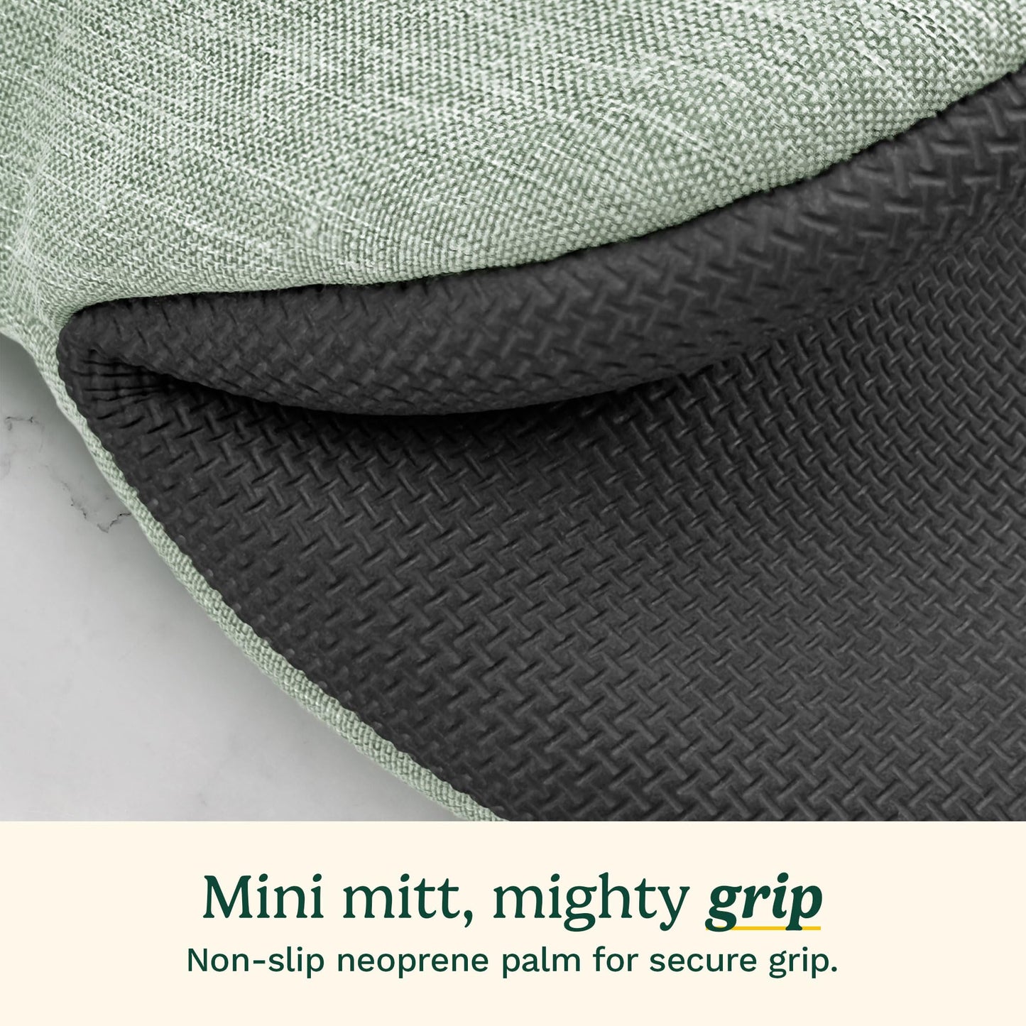 Cuisinart Chambray Mini Oven Mitts - Neoprene Grip, 2 Pack