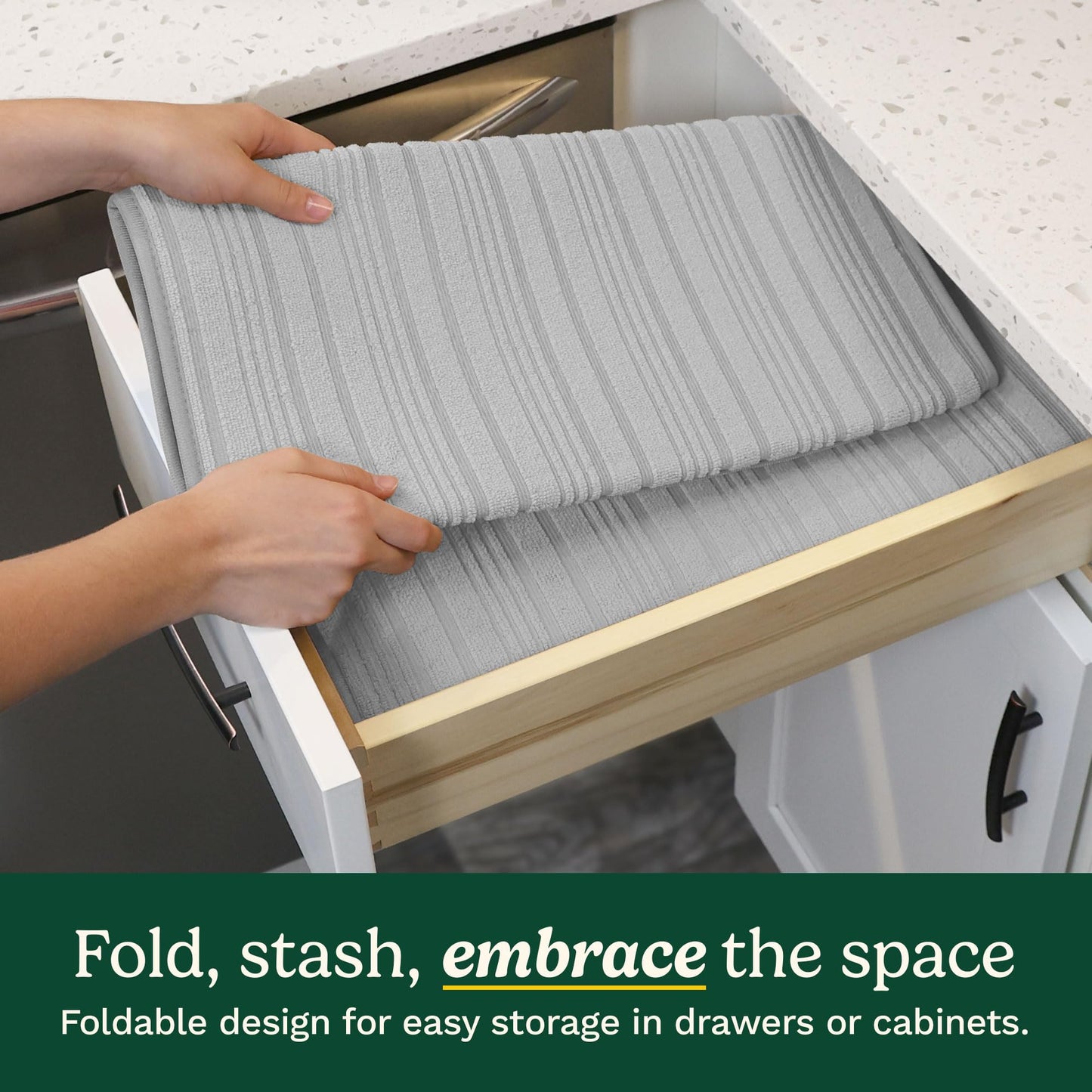 Cuisinart XL Dish Drying Mats - Ultra Absorbent, 2 Pack