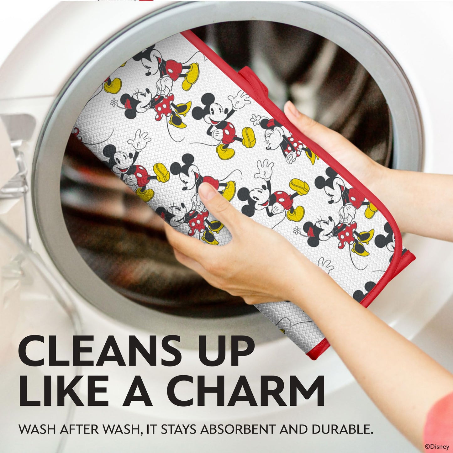 Disney Dish Drying Mats - Absorbent Counter Mat, 2 Pack