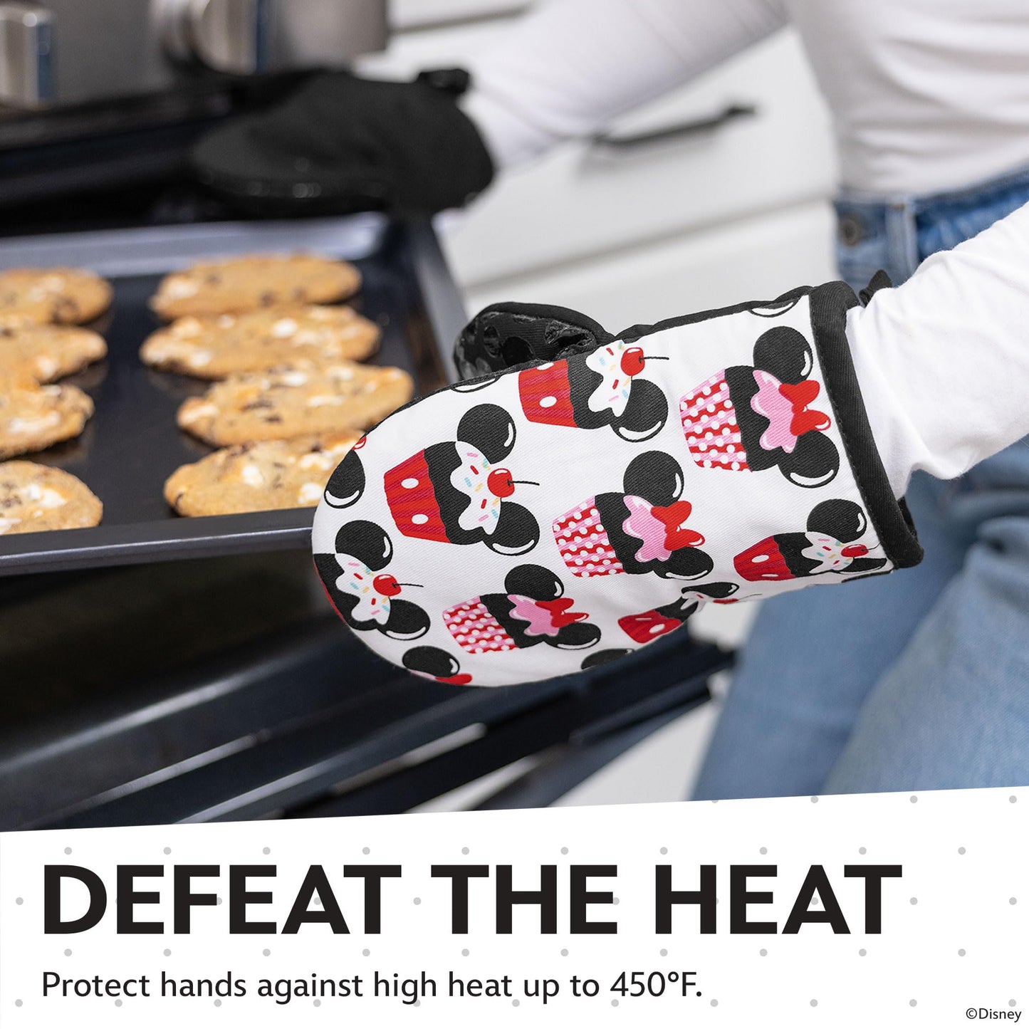 Disney Mini Oven Mitts - Silicone Grip, 2 Pack