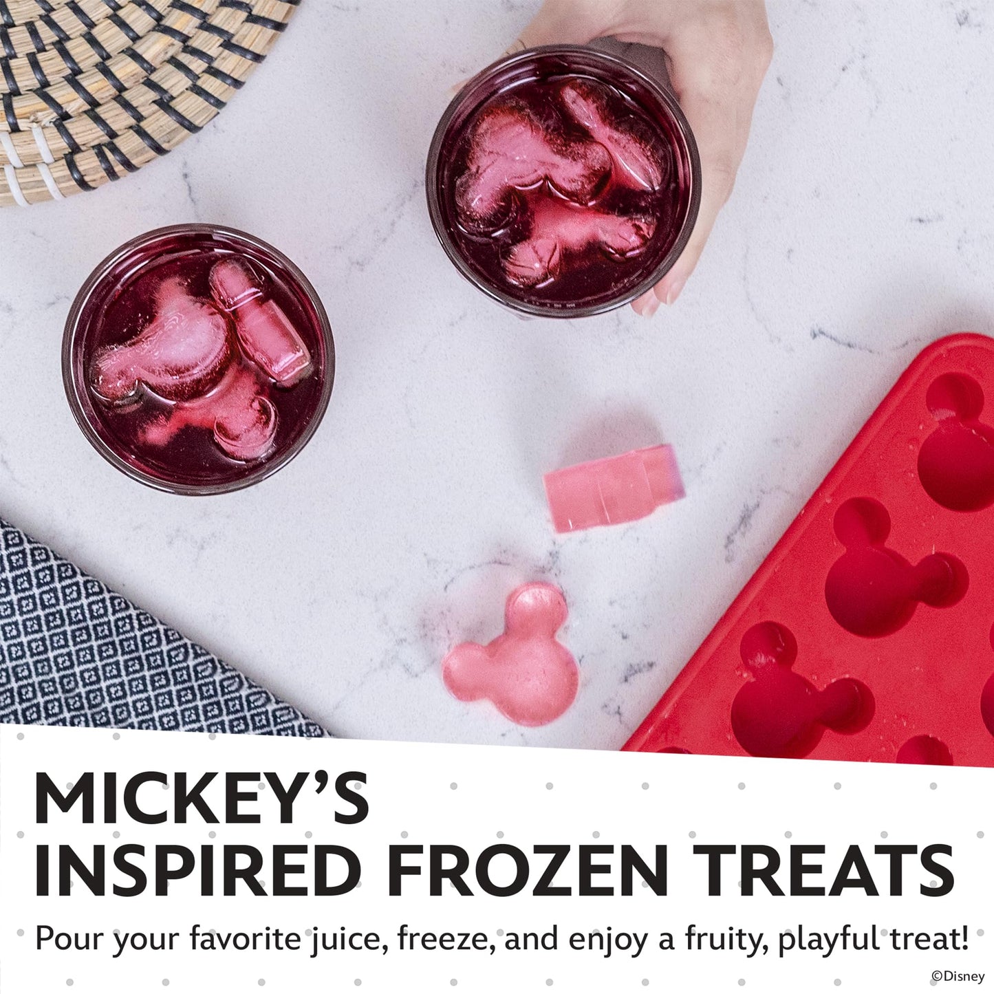 Disney  Ice Cube Trays - Flexible Silicone, 2 Pack