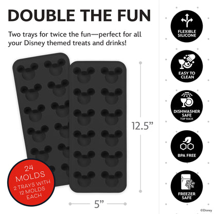 Disney  Ice Cube Trays - Flexible Silicone, 2 Pack