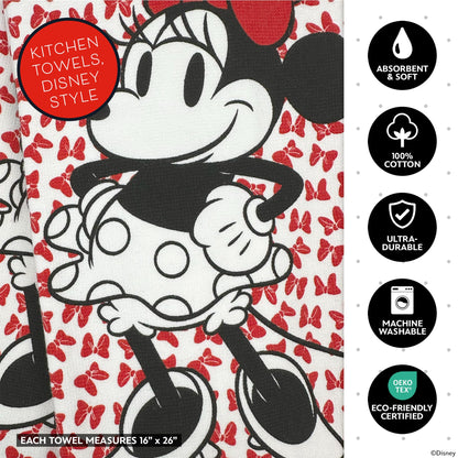 Disney Kitchen Towels & Mini Mitts Set - 4 Piece Bundle