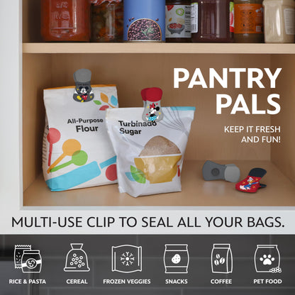 Disney Magnetic Bag Clips – 6 Pack for Pantry & Fridge