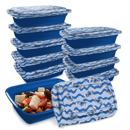 Disney Meal Prep Containers - 20 Piece Reusable Set with Lids