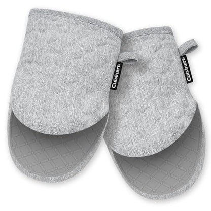 Cuisinart ShieldPro Mini Oven Mitts - Silicone Grip, 2 Pack