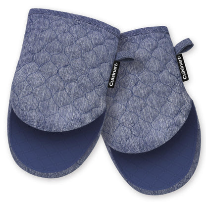 Cuisinart ShieldPro Mini Oven Mitts - Silicone Grip, 2 Pack