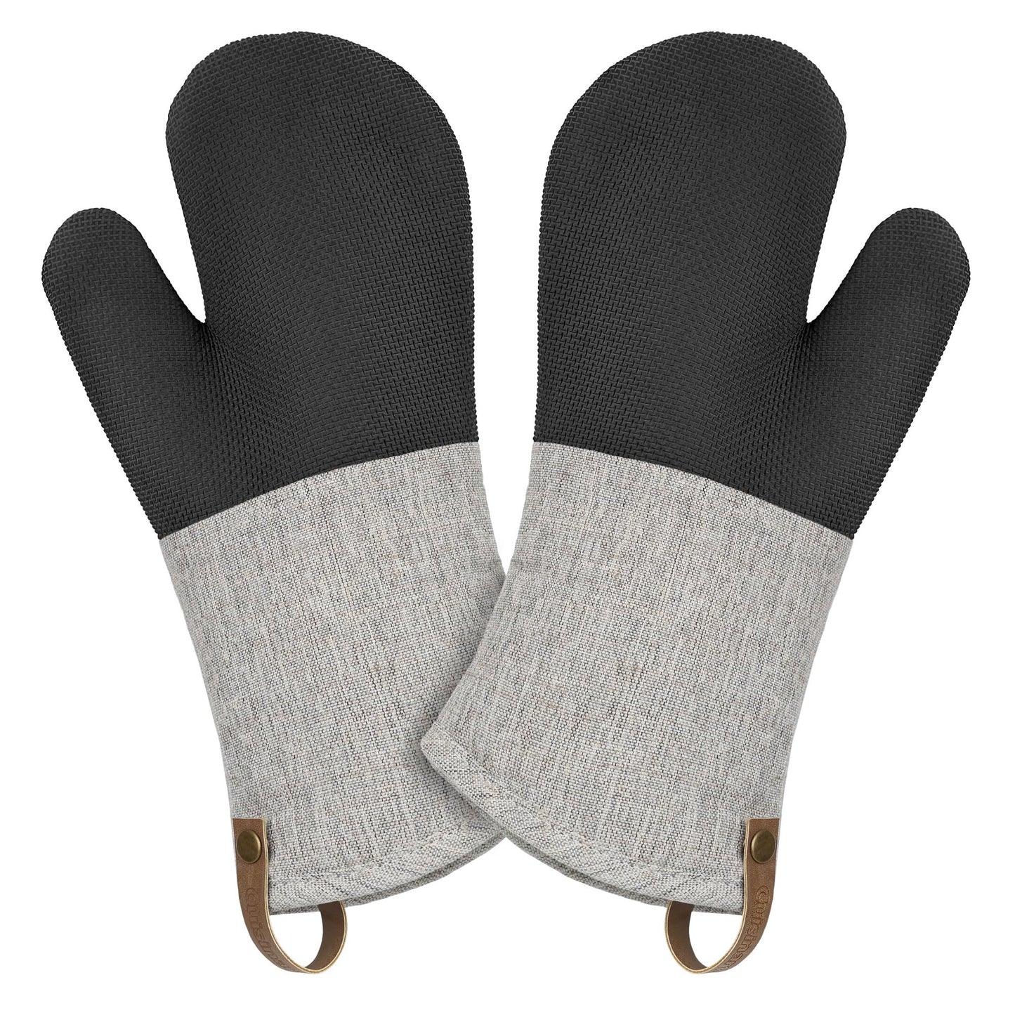 Cuisinart Chambray Oven Mitts - Neoprene Grip, 2 Pack