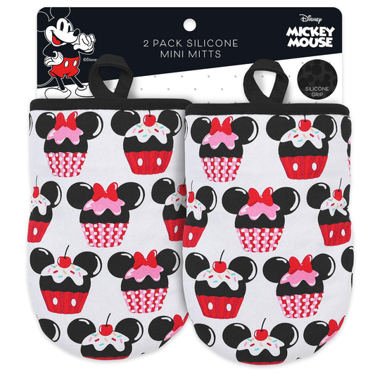 Disney Mini Oven Mitts - Silicone Grip, 2 Pack
