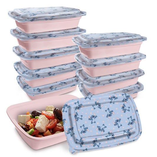 Disney Meal Prep Containers - 20 Piece Reusable Set with Lids