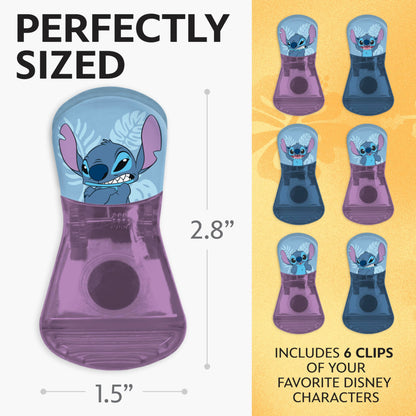 Disney Magnetic Bag Clips – 6 Pack for Pantry & Fridge