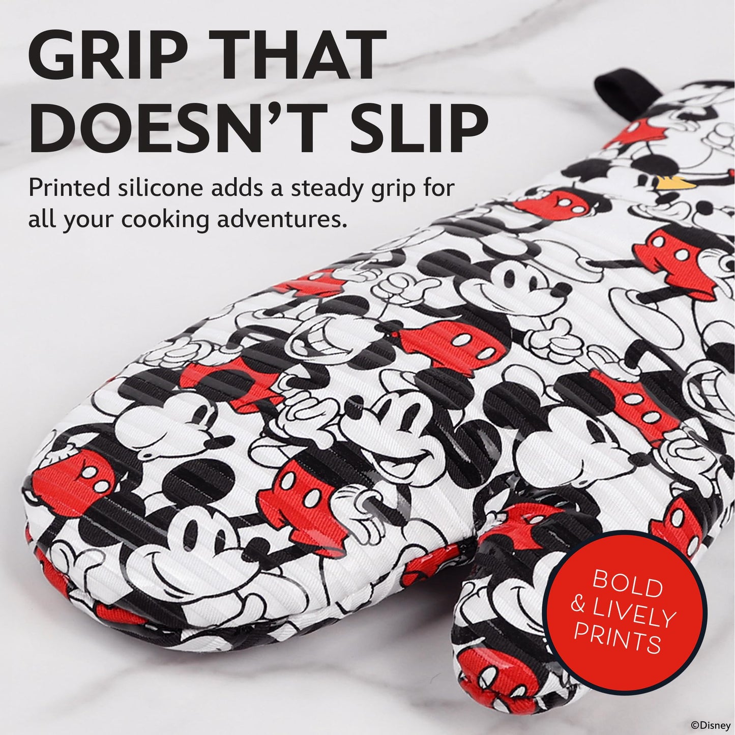 Disney Oven Mitts – Heat Resistant Silicone Grip, 2 Pack