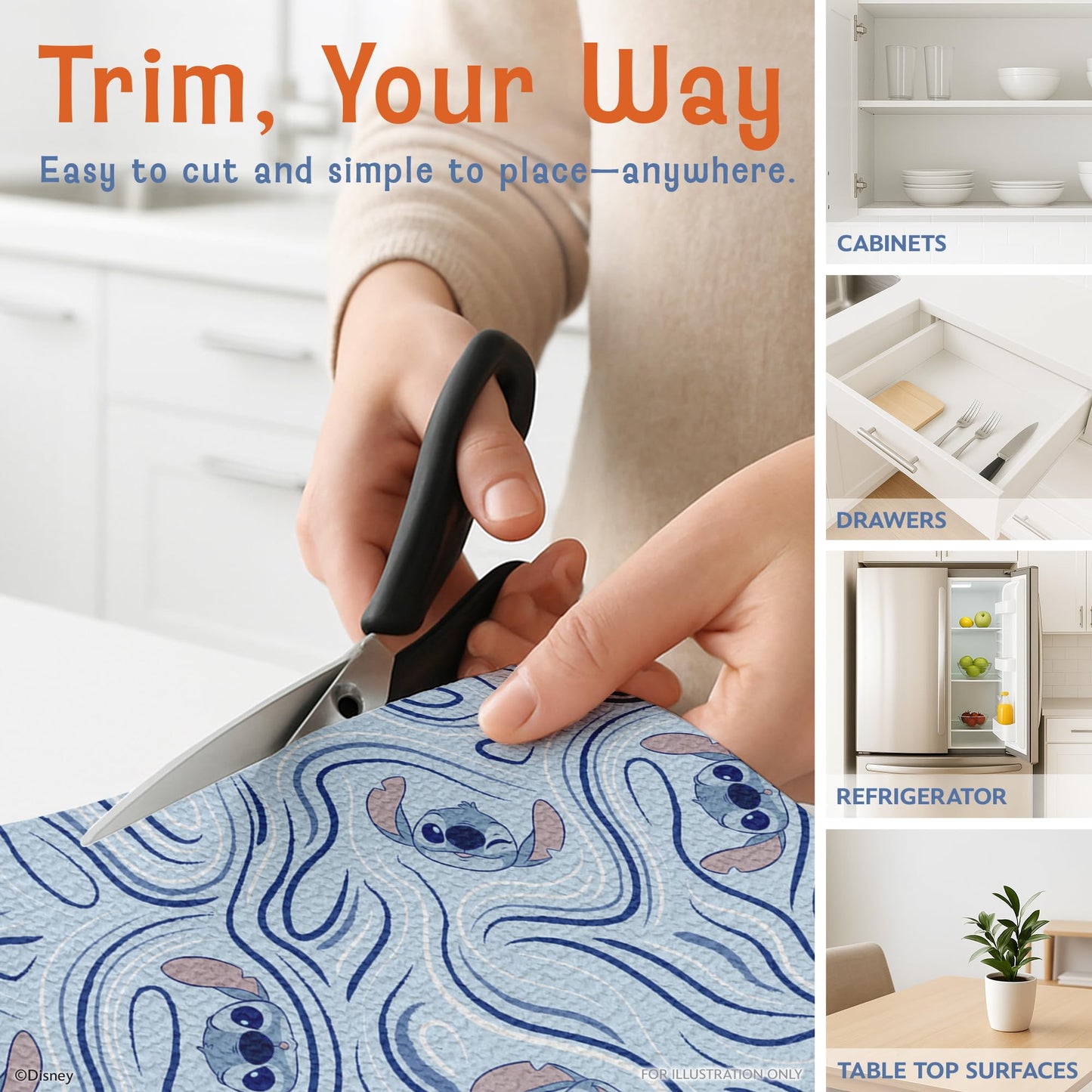 Disney Shelf & Drawer Liner - Non-Slip, No Adhesive