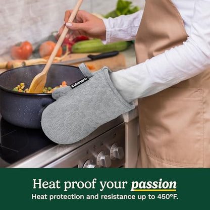 Cuisinart ShieldPro Mini Oven Mitts - Silicone Grip, 2 Pack