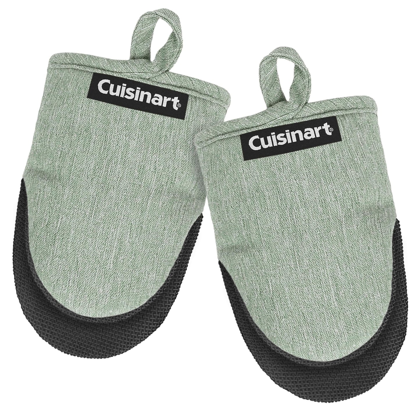 Cuisinart Chambray Mini Oven Mitts - Neoprene Grip, 2 Pack