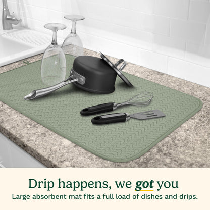 Cuisinart XL Dish Drying Mats - Ultra Absorbent, 2 Pack