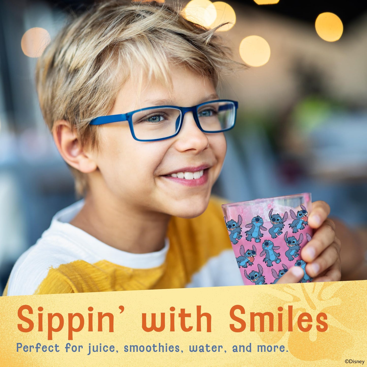 Disney Plastic Cups – 4 Pack 16 oz BPA-Free Stackable Tumblers
