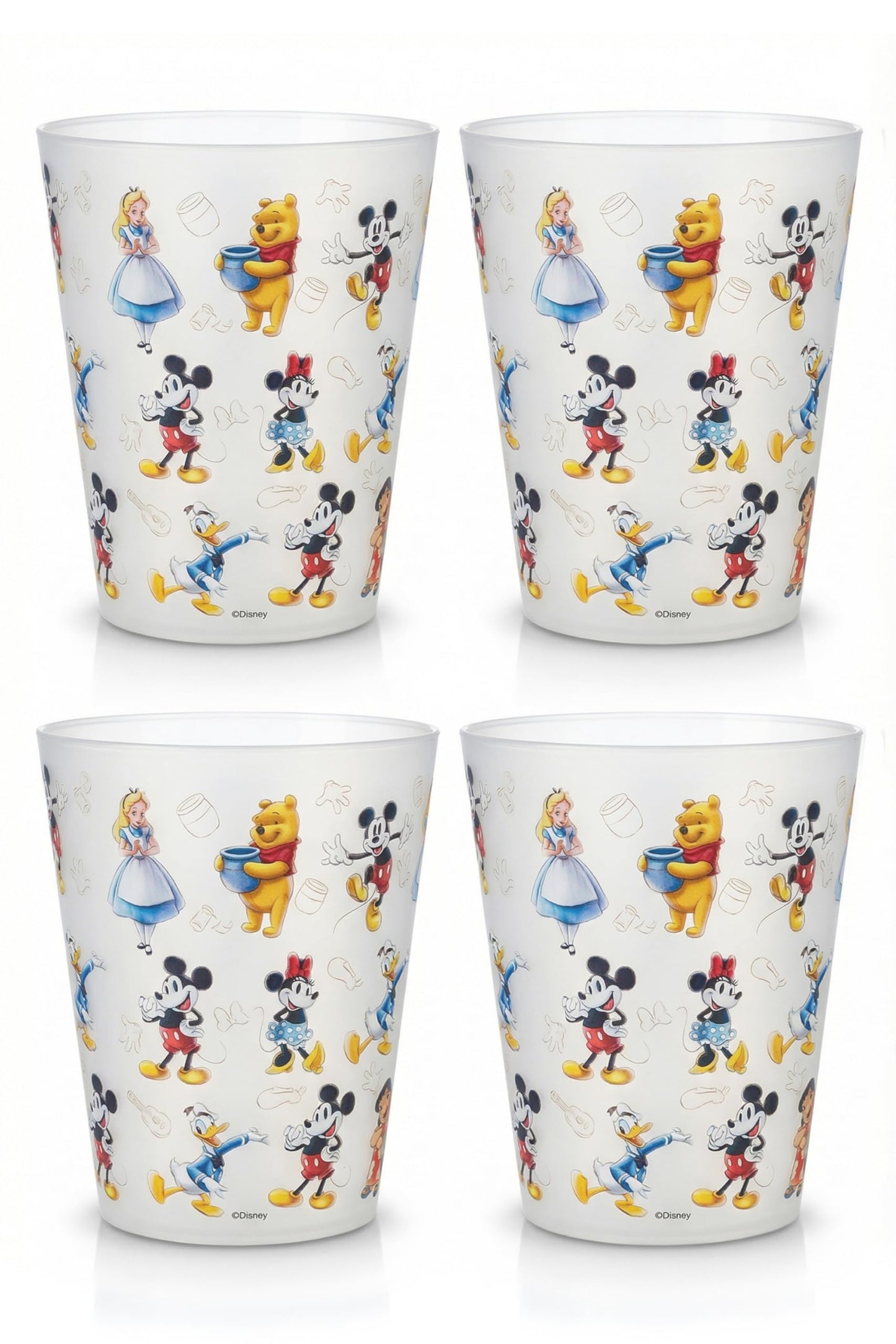 Disney Plastic Cups – 4 Pack 16 oz BPA-Free Stackable Tumblers