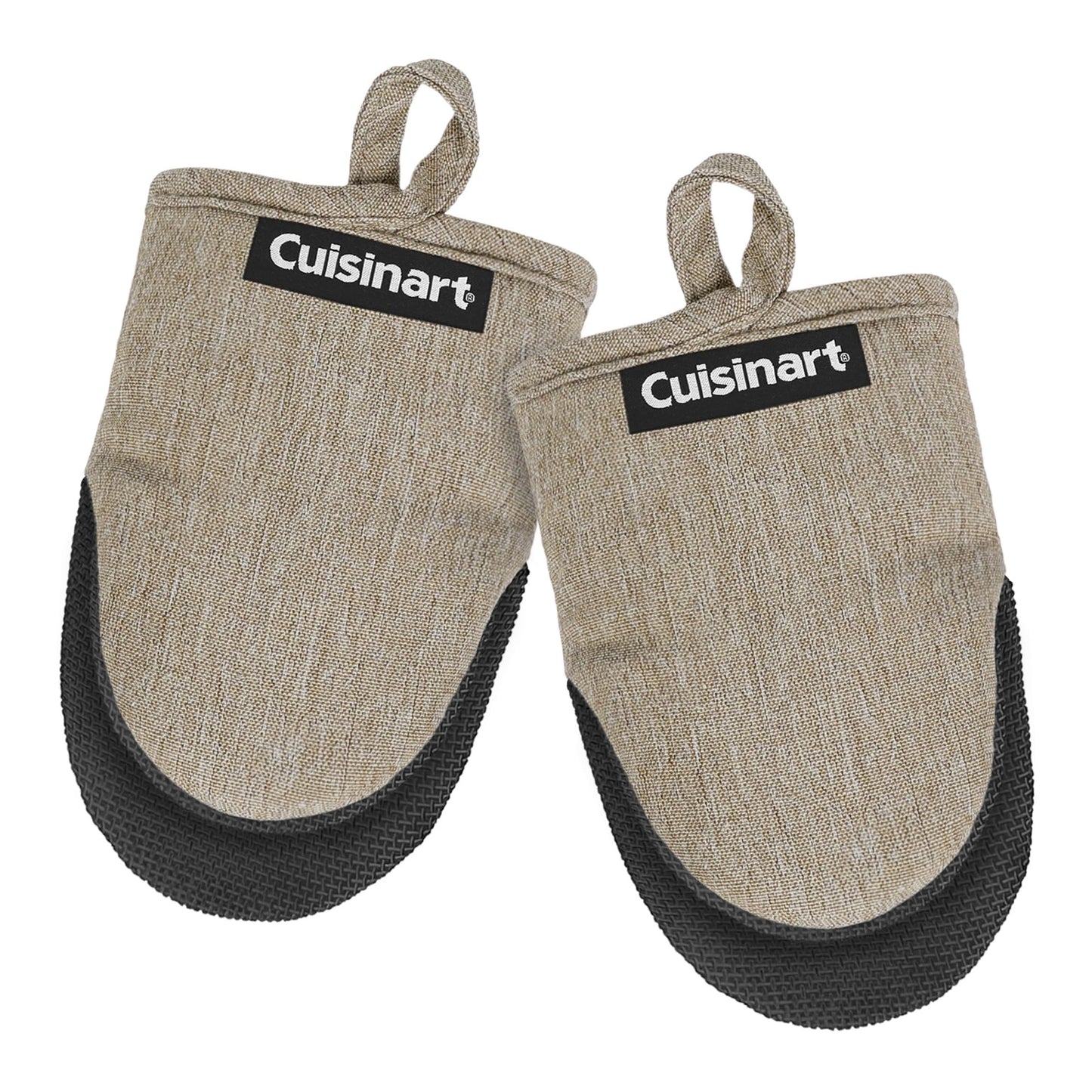 Cuisinart Chambray Mini Oven Mitts - Neoprene Grip, 2 Pack