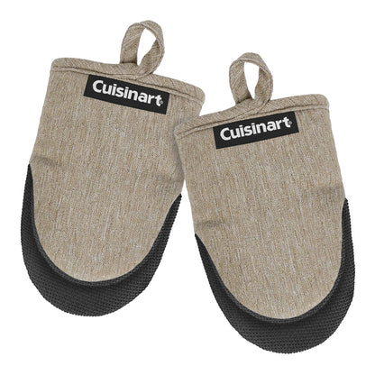 Cuisinart Chambray Mini Oven Mitts - Neoprene Grip, 2 Pack