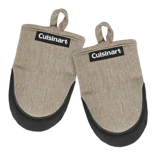 Cuisinart Chambray Mini Oven Mitts - Neoprene Grip, 2 Pack