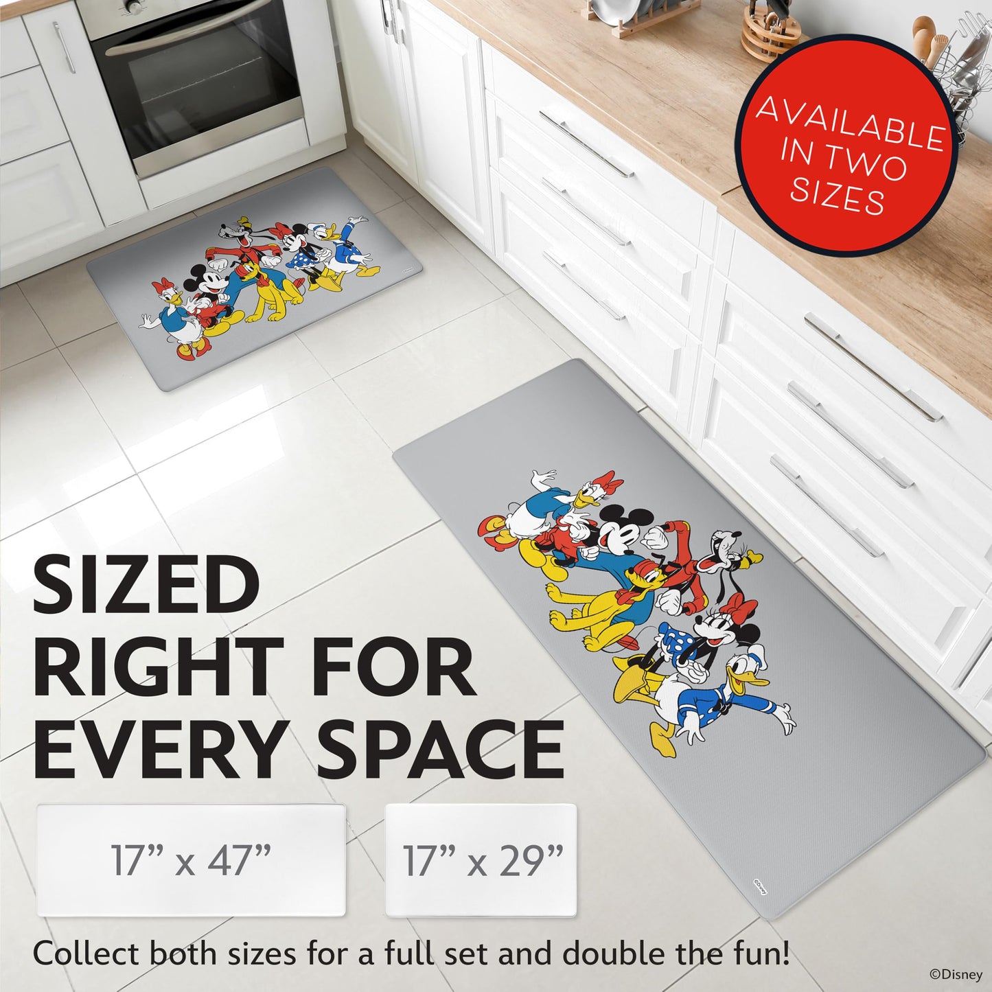 Disney Anti-Fatigue Kitchen Mat - Cushioned, Non-Slip
