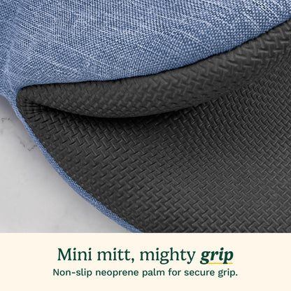 Cuisinart Chambray Mini Oven Mitts - Neoprene Grip, 2 Pack