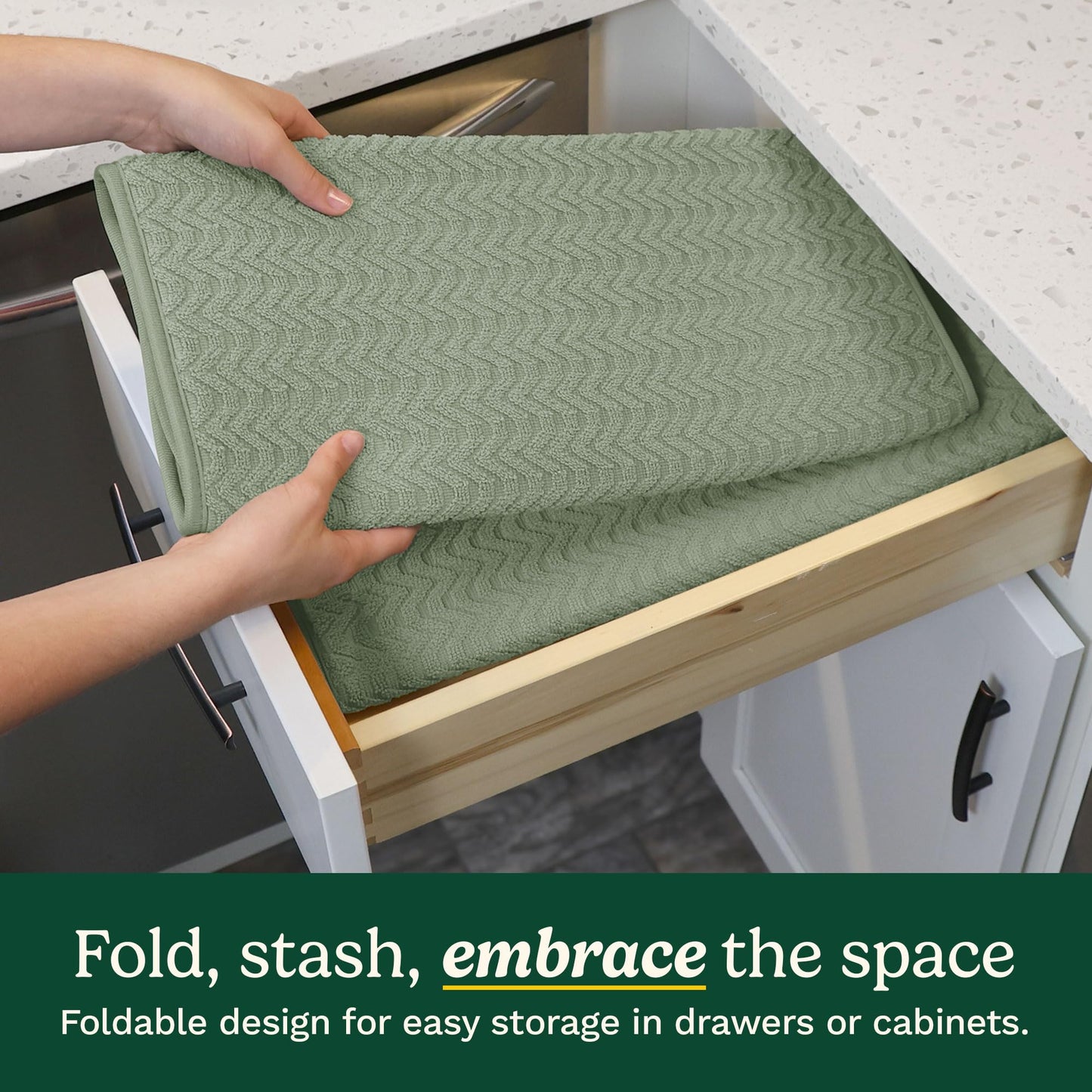 Cuisinart XL Dish Drying Mats - Ultra Absorbent, 2 Pack