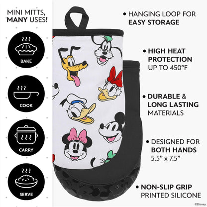 Disney Mini Oven Mitts - Silicone Grip, 2 Pack