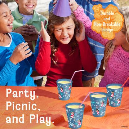 Disney Plastic Cups – 4 Pack 16 oz BPA-Free Stackable Tumblers