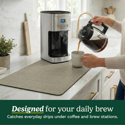 Cuisinart Coffee Bar Mat - Quick-Dry Absorbent, 2 Pack