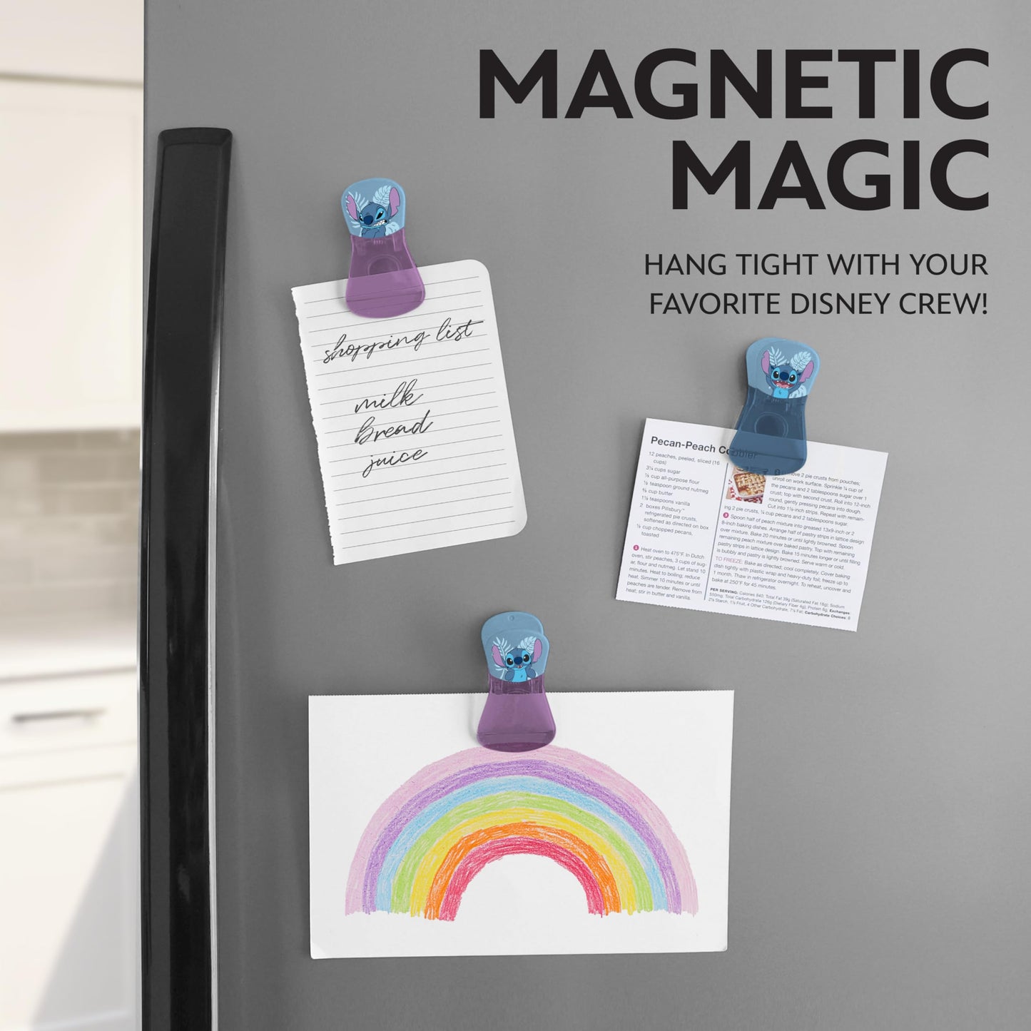 Disney Magnetic Bag Clips – 6 Pack for Pantry & Fridge